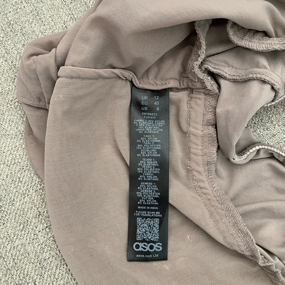 ASOS DESIGN Halter Neck Wrap Embellished Body Suit Top✨ - Picture 10 of 13